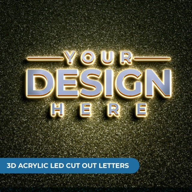 Illuminate Your Brand with Custom LED 3D Acrylic CutOut Signs Jacob