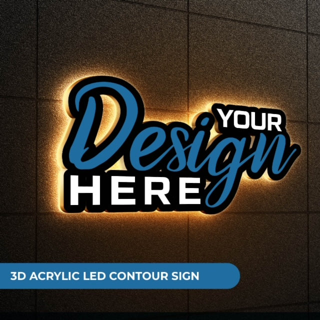 Light Up Your Brand with Custom LED Acrylic Contour Signs – Jacob's ...